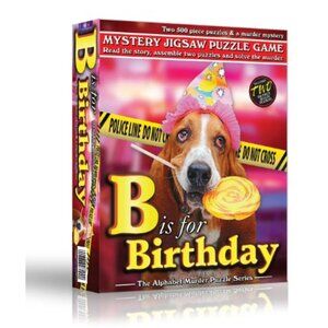 TDC Games B Is For Birthday Mystery Jigsaw Puzzle Game New